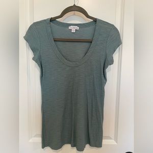 James Perse Jersey Scoopneck Muscle Tank Top